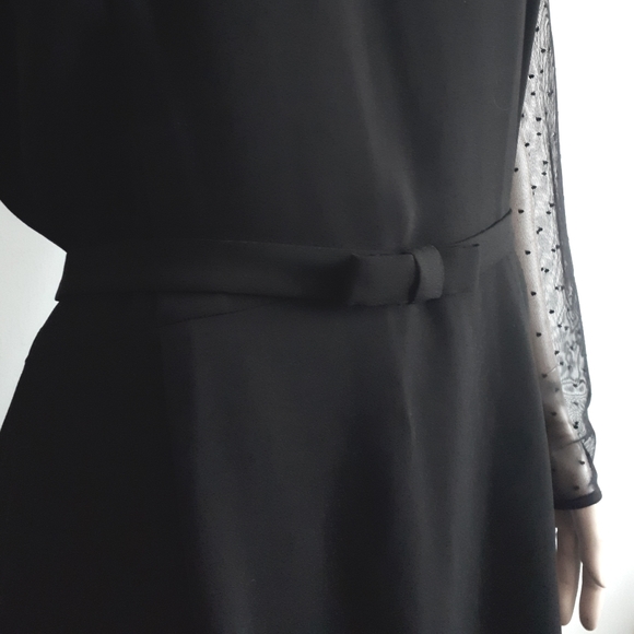 Hobbs London | Fitted Crepe and Lace Dress - Picture 10 of 14